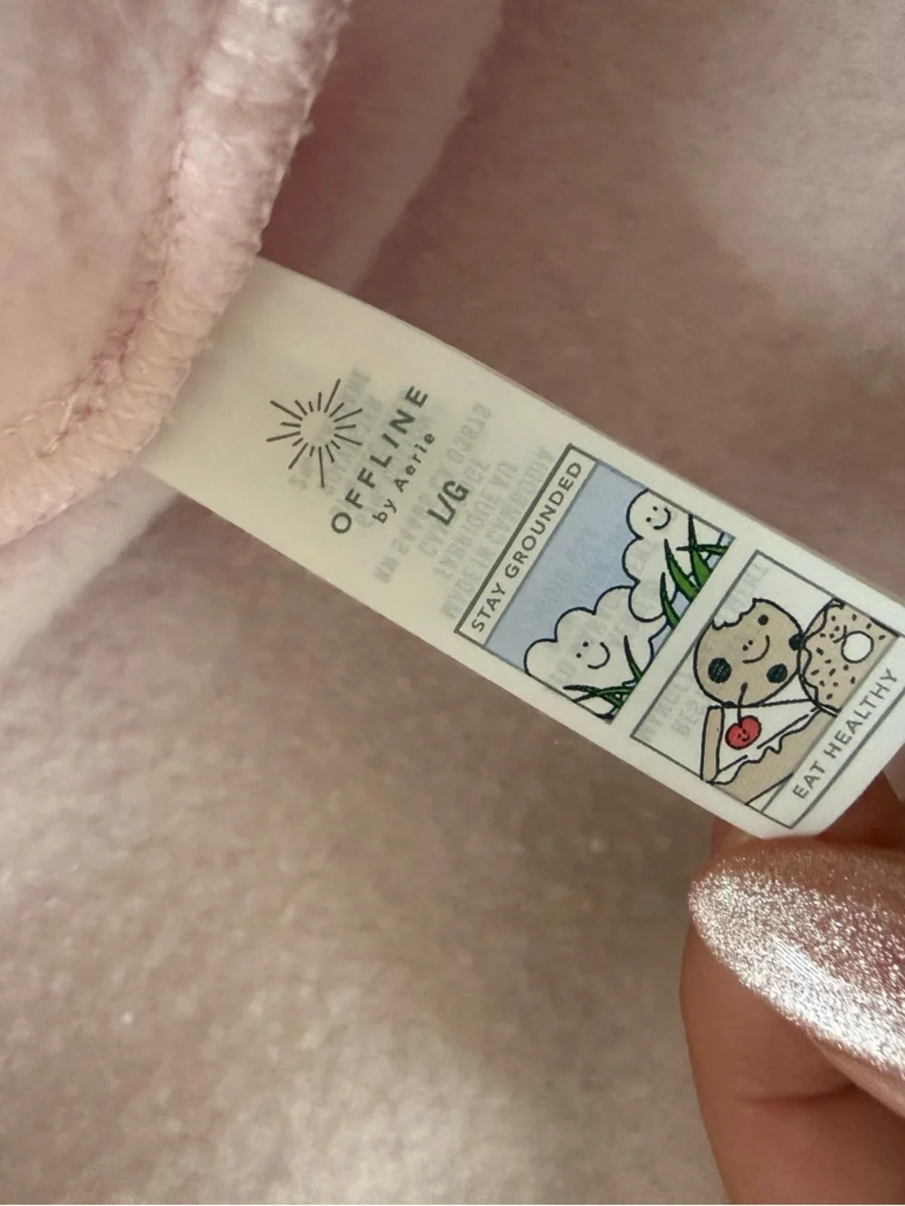 OFFLINE By Aerie Cloud Fleece Oversized Crewneck Sweatshirt - Pink Petal - Picture 12 of 14